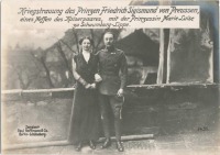 Ретро знаменитости - Принц Фридрих Сигизмунд и Мария-Луиза, 1914-1918