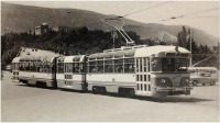 Тбилиси - Трамвай в Тбилиси на площади Героев, 1960-е