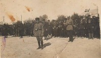 Ашхабад - на параде комсомолького полка в честь Ч годовщины ВЛКСМ.