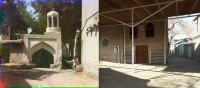 Узбекистан - Фотосравнения.  Бухара. Мечеть Ходжа Таббат, 1911-2017