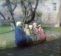 Узбекистан - Самарканд. Школьники сарты, 1911
