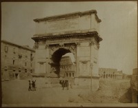 Рим - Arch of Titus by Romualdo Moscioni. Albumen Print Италия , Лацио , Провинция Рим , Рим