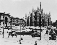 Милан - Соборная площадь в Милане, около 1890