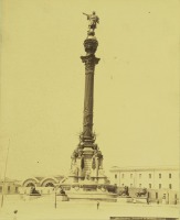 Барселона - Barcelona. Monument to Christopher Columbus Испания