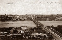 Варшава - Panorama from 1900/Most Kierbedzia (Most Aleksandryjski) Польша,  Мазовецкое воеводство,  Варшава