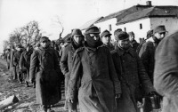 Варшава - Колонна немецких военнопленных в Варшаве