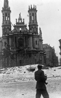 Варшава - Разрушенные здания в Варшаве