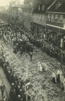 Дания - Траурная процессия с прахом Императрицы Марии Федоровны в Роскилле 19 октября 1928 г.