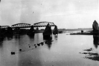 Беларусь - Взорванный мост через р.Березина