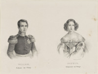 Пресса - Портрет Вильгельма III и Софии Вюртембергской