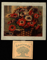 Пресса - Календарь на 1950, Анемоны в плетёной корзинке