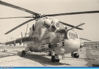 Авиация - Вертолет огневой поддержки Ми-24П.
