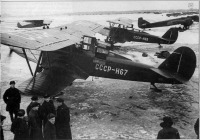 Авиация - Самолёт ЛП-5 (АРК-5) СССР-Н68 лётчика М.В.Водопьянова. Март 1935