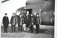 Авиация - Вертолёт Ми-8 авиапредприятия Берелех. Сусуман, 1968