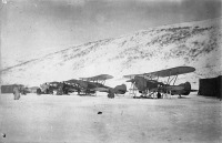 Авиация - Парад самолётов Дальстроя в бухте Нагаева. 1935