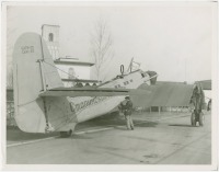 Авиация - Самолёт Валерия Чкалова перед отправкой в СССР, Нью-Йорк