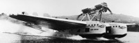 Авиация - Двухкорпусная летающая лодка Savoia-Marchetti S.55  на взлете