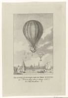Авиация - Восьмой полёт воздушного шара Огюстена над Амстердамом, 1807