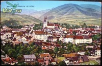 Словакия - Банська Бистриця. Загальний вид центральної частини міста.