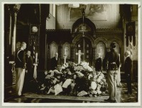 Копенгаген - Почетный караул у гроба императрицы Марии Федоровны в храме св. Александра Невского.