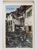Венеция - Тревизо. Разрушенные здания на улице Пескатори, 1918