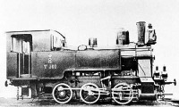 Железная дорога (поезда, паровозы, локомотивы, вагоны) - Трёхосный танк-паровоз для Екатерининской ж/д, изготовленный на Коломенском машиностроительном заводе