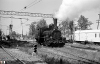 Железная дорога (поезда, паровозы, локомотивы, вагоны) - Паровоз Ов-324 на станции Детское Село.
