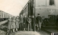 Железная дорога (поезда, паровозы, локомотивы, вагоны) - Бригада электросекции Ср-626 после поездки.