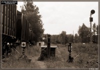 Железная дорога (поезда, паровозы, локомотивы, вагоны) - Ручные стрелки ст.Новосокольники. Псковская область.