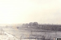 Железная дорога (поезда, паровозы, локомотивы, вагоны) - Железнодорожные мосты через Оку возле Каширы.Московская область.