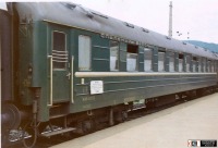 Железная дорога (поезда, паровозы, локомотивы, вагоны) - Спальный вагон поезда Москва-Рим на ст.Пёрчах. Австрия.