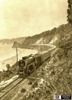 Железная дорога (поезда, паровозы, локомотивы, вагоны) - Открытка 