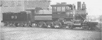 Железная дорога (поезда, паровозы, локомотивы, вагоны) - Американский паровоз №93 