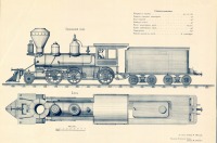 Железная дорога (поезда, паровозы, локомотивы, вагоны) - Узкоколейный паровоз американской фирмы Балдвин