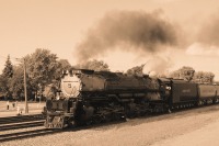 Железная дорога (поезда, паровозы, локомотивы, вагоны) - Американский паровоз 