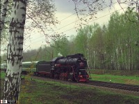 Железная дорога (поезда, паровозы, локомотивы, вагоны) - Паровоз ЛВ-0283 на перегоне Толстопальцево-Крекшино,Московская область