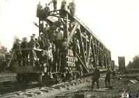 Железная дорога (поезда, паровозы, локомотивы, вагоны) - Ферма Брусянского моста подготовленная для транспортировки