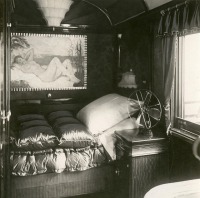 Железная дорога (поезда, паровозы, локомотивы, вагоны) - Спальня в персональном вагоне Кемаля Ататюрка