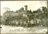 Железная дорога (поезда, паровозы, локомотивы, вагоны) - Паровозы серии Б отремонтированные в депо Бузулук к Первомаю.