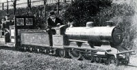 Железная дорога (поезда, паровозы, локомотивы, вагоны) - Паровоз типа 2-2-1 в парковой ж.д.,колея 375мм,Великобритания