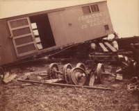 Железная дорога (поезда, паровозы, локомотивы, вагоны) - Крушение близ Потсдама,штат Огайо,США