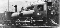 Железная дорога (поезда, паровозы, локомотивы, вагоны) - Узкоколейный паровоз №21 NPC