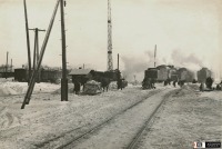 Железная дорога (поезда, паровозы, локомотивы, вагоны) - Очистка станционных путей от снега,ст.Кувандык,Оренбургская область