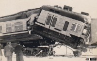 Железная дорога (поезда, паровозы, локомотивы, вагоны) - Ударно-прочностные испытания вагона ЭР22-ОП1