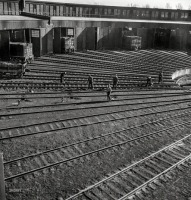 Железная дорога (поезда, паровозы, локомотивы, вагоны) - Веерное депо,Чикаго,штат Иллинойс,США