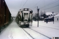 Железная дорога (поезда, паровозы, локомотивы, вагоны) - Хвостовой вагон пассажирского поезда на ст.Кузино,Свердловская область