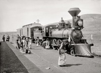 Железная дорога (поезда, паровозы, локомотивы, вагоны) - Поезд в Мексике