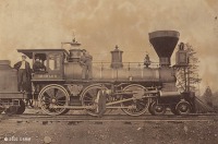 Железная дорога (поезда, паровозы, локомотивы, вагоны) - Паровоз №75 типа 2-3-0 Южной Тихоокеанской ж.д.,США