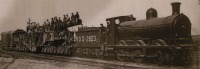 Железная дорога (поезда, паровозы, локомотивы, вагоны) - Британское железнодорожное орудие калибра 350мм с паровозом №2823 типа 0-3-0