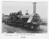 Железная дорога (поезда, паровозы, локомотивы, вагоны) - Паровоз №8052 типа 1-2-0 Лондон и Северо-Западной ж.д.